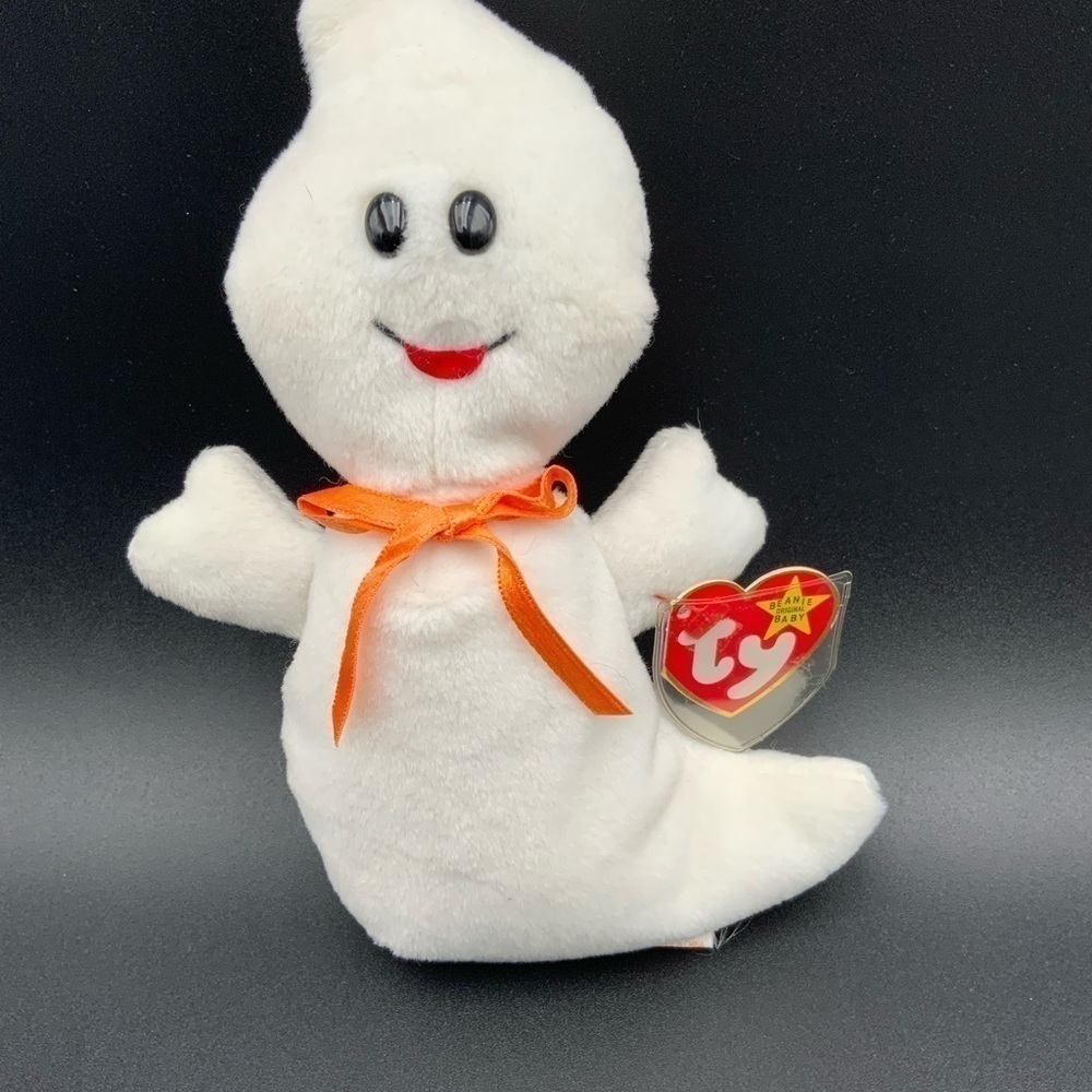Lot Of 5 Ty Beanie Babies Inc. SPOOKY the Ghost 10-31-1995 PVC Pellets - Picture 9 of 14